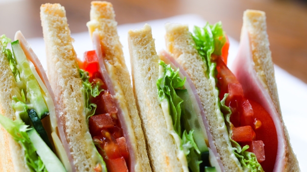 School lunch sandwiches